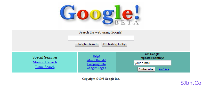 google 1998. Let me show you how Google