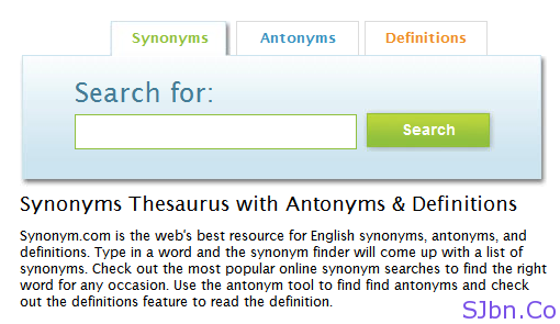 find synonyms